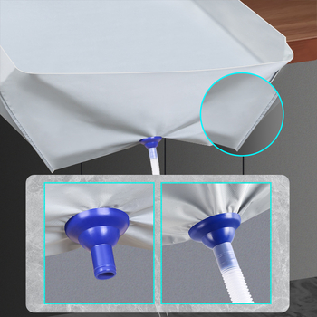 GLOBAL WAREHOUSE Чанта за събиране на вода за почистване на кухненска качулка, изработена от водоустойчив материал – без лого, подходяща за други устройства