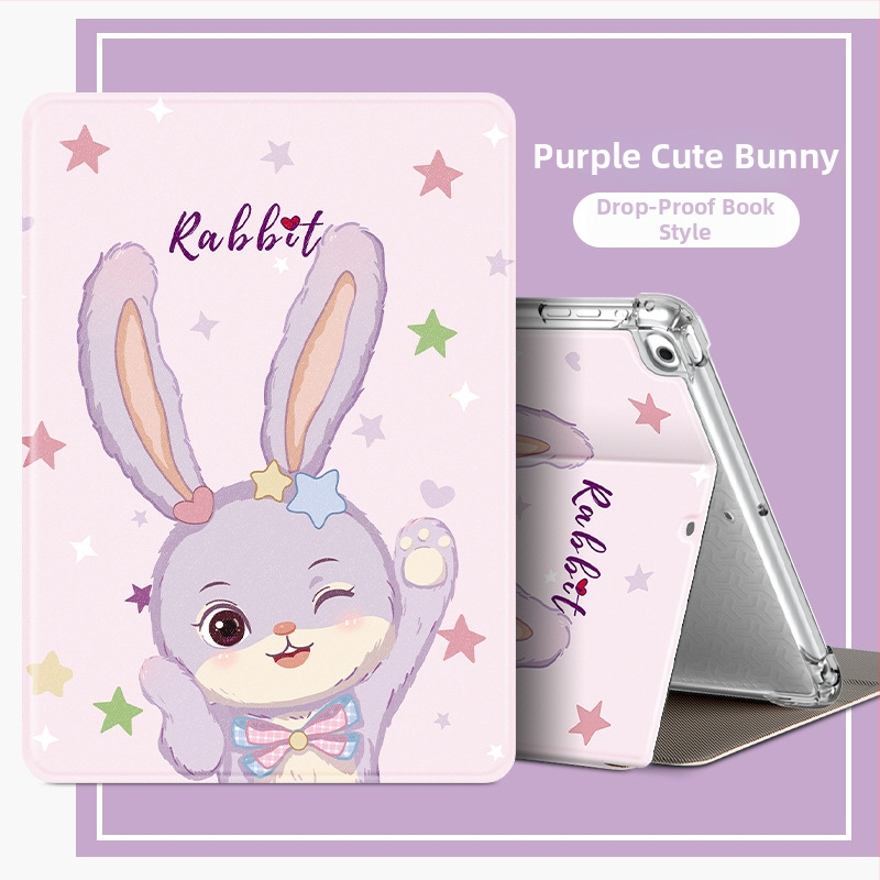 Калъф за iPad за Air 6/5 и iPad 9/10 поколение, имитационна кожа, релефна повърхност, поддръжка на спящ режим, възможност за персонализация