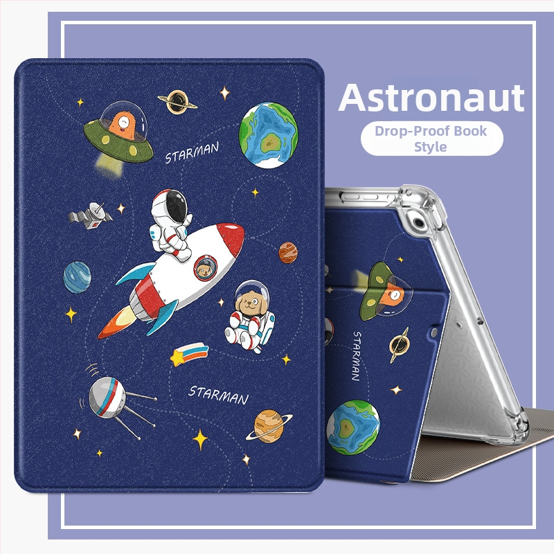 Калъф за iPad за Air 6/5 и iPad 9/10 поколение, имитационна кожа, релефна повърхност, поддръжка на спящ режим, възможност за персонализация