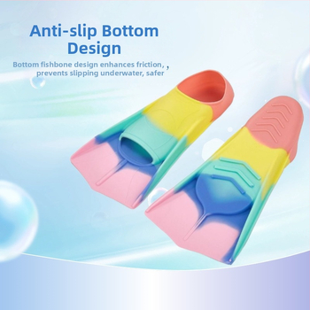 Szilikonból készült rövid uszonyok edzéshez és snorkelinghez, csúszásmentesek, könnyűek, felnőtteknek és gyerekeknek, hálós zacskóval