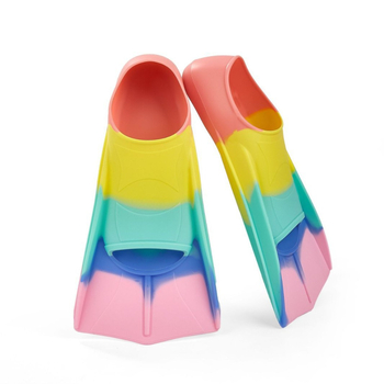 Szilikonból készült rövid uszonyok edzéshez és snorkelinghez, csúszásmentesek, könnyűek, felnőtteknek és gyerekeknek, hálós zacskóval