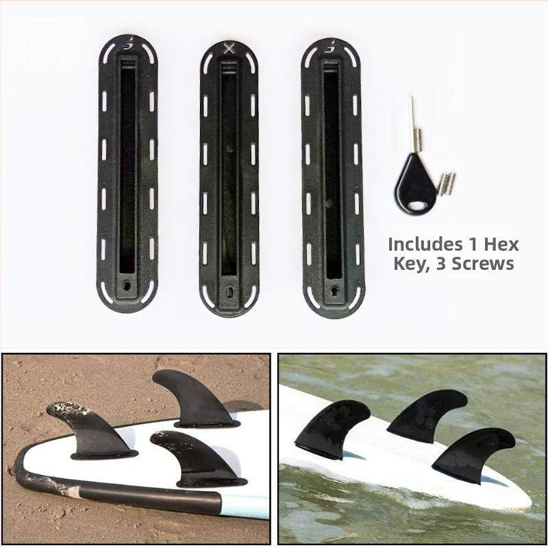 Surfboardi finibox F-slot ja X-slot, saba rudder box, PVC, universaalne sobivus
