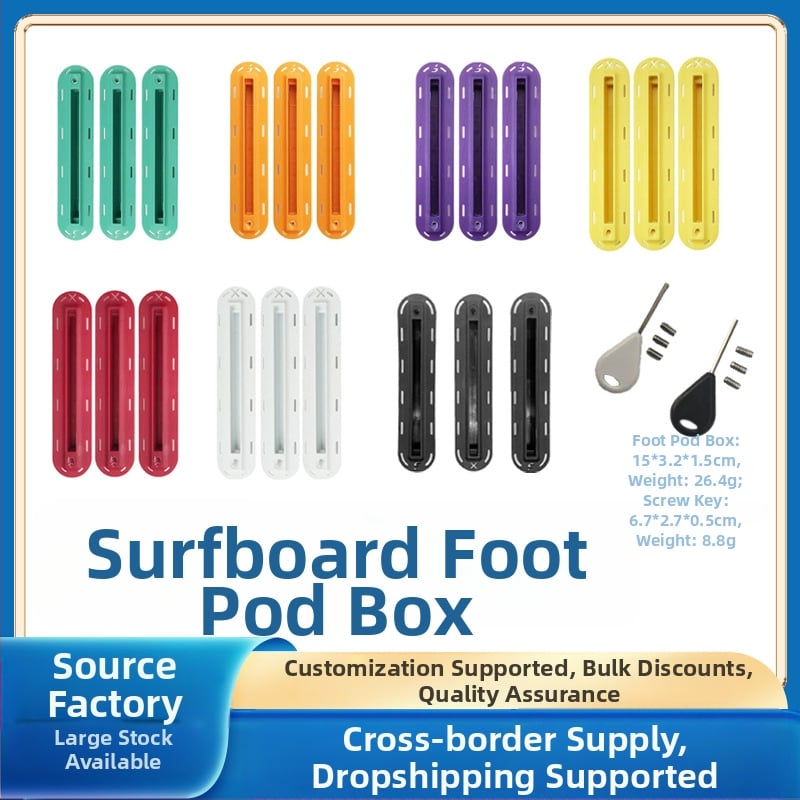 Surfboard fin box с F-slot и X-slot, Tail rudder box, PVC материал, универсална съвместимост