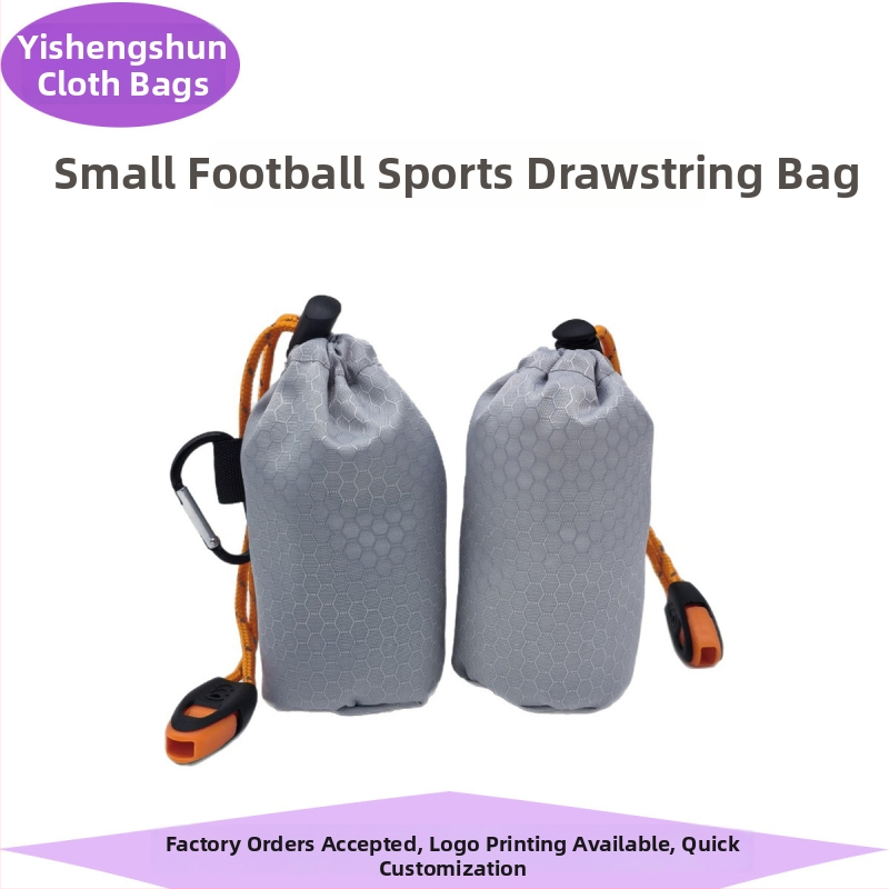 Atsparus vandeniui poliestero Oxford sportinis krepšys su dvigubomis virvėmis, logotipo atspaudo galimybė, skirtas sportinei įrangai laikyti