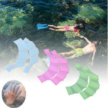 Szilikonból készült kézi úszóháló snorkelzéshez, kacsa-lábformájú dizájn, félujjas, fiataloknak