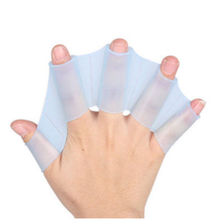 Szilikonból készült kézi úszóháló snorkelzéshez, kacsa-lábformájú dizájn, félujjas, fiataloknak