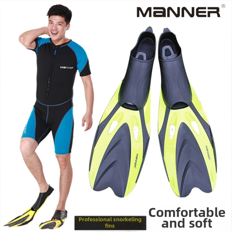 Manner potápačské plutvy – PVC materiál, pre dospelých, tréning pre šnorchlovanie