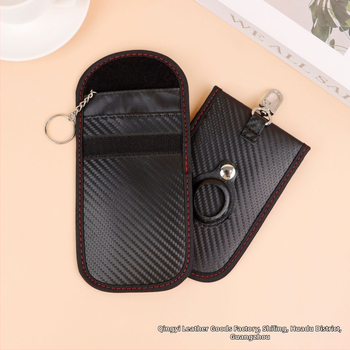 Θήκη Κλειδιών PU με Ριγέ Σχέδιο, Διπλή Πτυχή, Στυλ Street Trend, Μοντέλο F1000