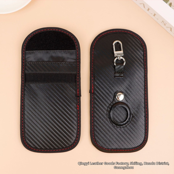 Θήκη Κλειδιών PU με Ριγέ Σχέδιο, Διπλή Πτυχή, Στυλ Street Trend, Μοντέλο F1000