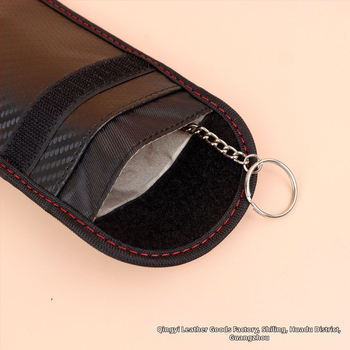 Θήκη Κλειδιών PU με Ριγέ Σχέδιο, Διπλή Πτυχή, Στυλ Street Trend, Μοντέλο F1000