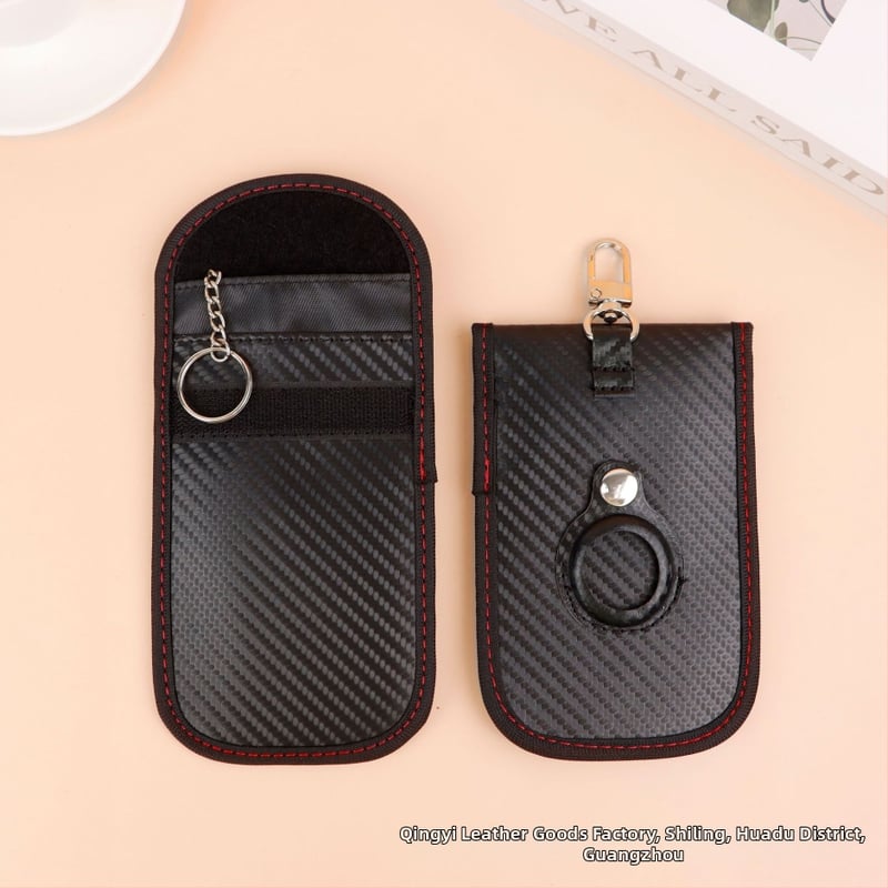 Θήκη Κλειδιών PU με Ριγέ Σχέδιο, Διπλή Πτυχή, Στυλ Street Trend, Μοντέλο F1000