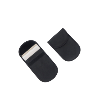 Puxin RFID védelem mobiltelefon tok, PU bőr, Velcro zárás, kártyatartó rekesz, kerek dizájn