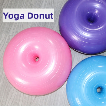 Yoga lopta – oblik krafne, PVC, napuhljiva, 900 g