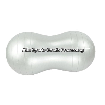 PVC žemės riešuto formos jogos kamuolys – storos konstrukcijos, atsparus sprogimams, pripučiamas, skirtas reabilitacijai ir nėštumo treniruotėms, 900 g