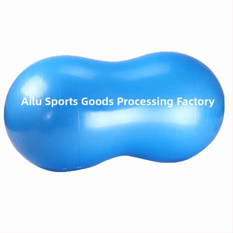 PVC žemės riešuto formos jogos kamuolys – storos konstrukcijos, atsparus sprogimams, pripučiamas, skirtas reabilitacijai ir nėštumo treniruotėms, 900 g