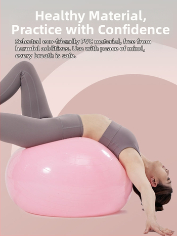 Joga kamuolys su masažu - stora, sprogimo atspari, fitneso kamuolys iš PVC namų naudojimui, pripučiamas, pritaikymas galimas