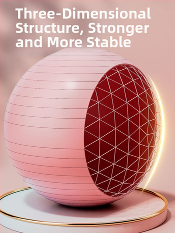 Joga kamuolys su masažu - stora, sprogimo atspari, fitneso kamuolys iš PVC namų naudojimui, pripučiamas, pritaikymas galimas