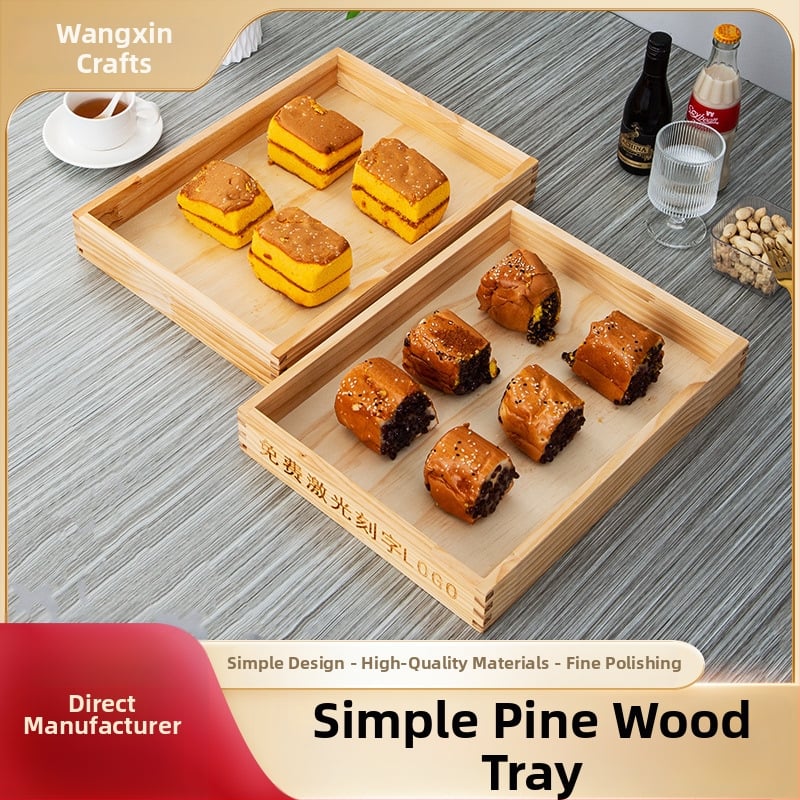 Szilárdfa téglalap alakú teás tálca Kung Fu tea készlethez, vízkehelytartóval, modern és egyszerű stílus, Pallet sorozat