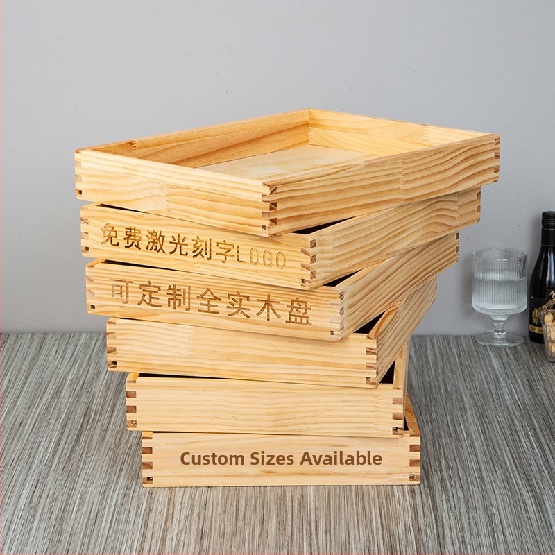 Puidust ristkülikukujuline teetassi alus Kung Fu teekomplektile, veetassi hoidikuga, kaasaegne ja lihtne stiil, Pallet seeria