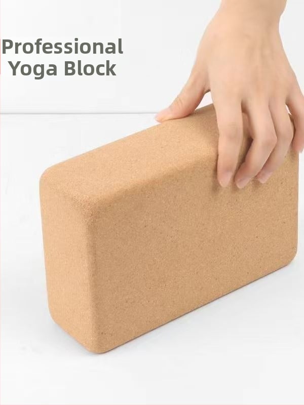 Korkinis Jogos blokas, aukšto tankio, 750 g, šokių ir fitneso treniruotėms, pritaikomas logotipui