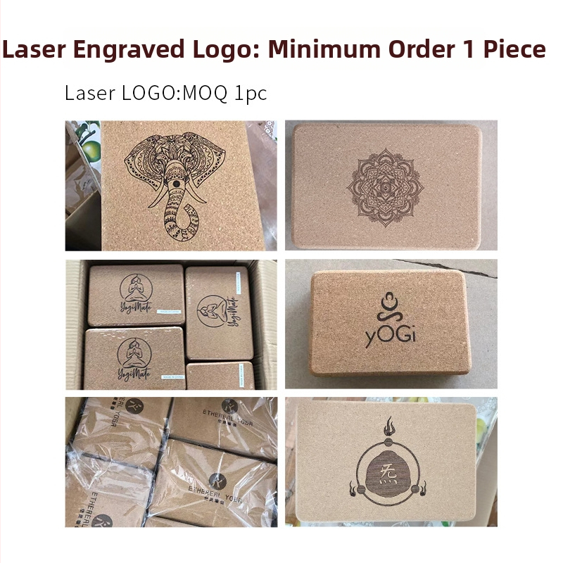 Korková joga tehla – vysoká hustota, protišmyková, 750 g, pre jógu a fitnes