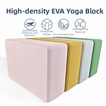 Jógový blok EVA, 350 g, vysoká hustota; vhodný pre Iyengar jógu a tanečné cvičenia pre dospelých a deti