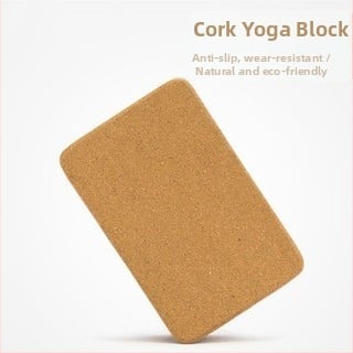 Корков йога блок, висока плътност, тегло около 700 г, марка XINGHE0006, подходящ за начинаещи