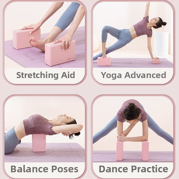 Йога блок EVA, висока плътност, за упражнения, устойчив на натиск и замърсяване