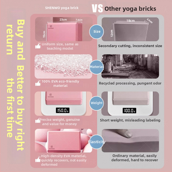 Jogos blokas – dvipusis neslystantis EVA blokas vaikams ir suaugusiems, ekologiškas namų treniruotėms