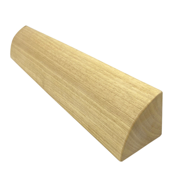 Йога тухла от масивно дърво – 1/4 кръгла аркова форма за разтягане и подпомагане на практиката