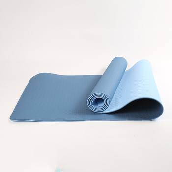 Covoraș de yoga din TPE, cu două fețe antiderapante, fără miros, 6–8 mm, 600–800 g, pentru alergare și fitness