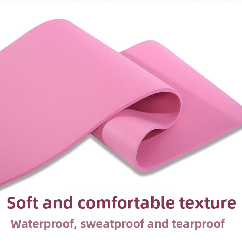 NBR joga podložka, hrúbka 10 mm, hmotnosť 1000 g, prúžkový vzor