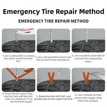 BY-1622 riepu remontēšanas komplekts, metāla kastē ar PVC iepakojumu, 33 vai 58 gabalu komplekts, piemērots automobiļiem, motocikliem un elektrotransportam