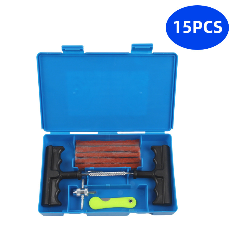 BY-1622 riepu remontēšanas komplekts, metāla kastē ar PVC iepakojumu, 33 vai 58 gabalu komplekts, piemērots automobiļiem, motocikliem un elektrotransportam