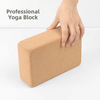 Kork blok za jogu, protuklizni, visoka gustoća, debeli blok za fitness i ples