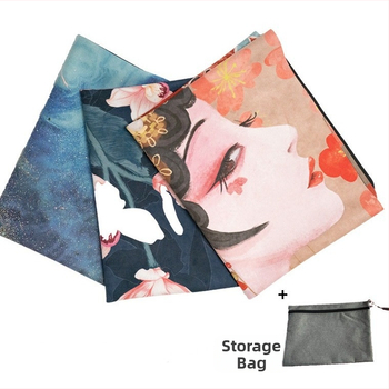 Joga ručnik od velura i gume s ispisanim uzorkom, debljina 1.5-4.5 mm, težina 1100 g