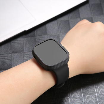 Apple Watch apsauginis dėklas – Kevlar + TPU, kietas korpusas, aramido pluoštas, sportiškas stilius