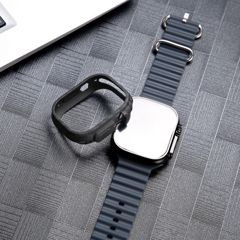 Apple Watch apsauginis dėklas – Kevlar + TPU, kietas korpusas, aramido pluoštas, sportiškas stilius