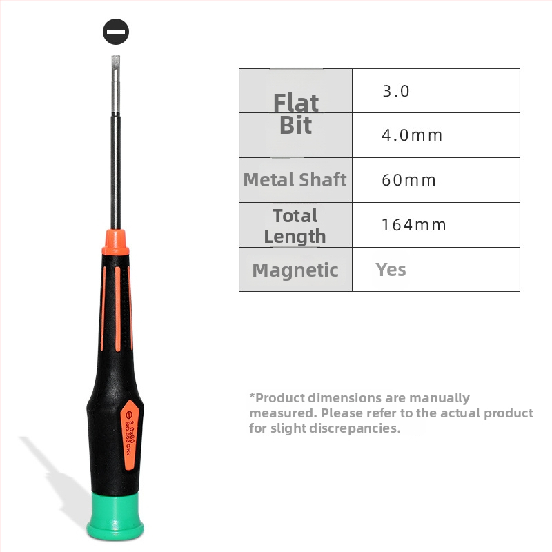 Магнитна кръстовидна отвертка за ремонт на графична карта и лаптоп — CRV хром-ванадий, тегло 0.05, съвместима