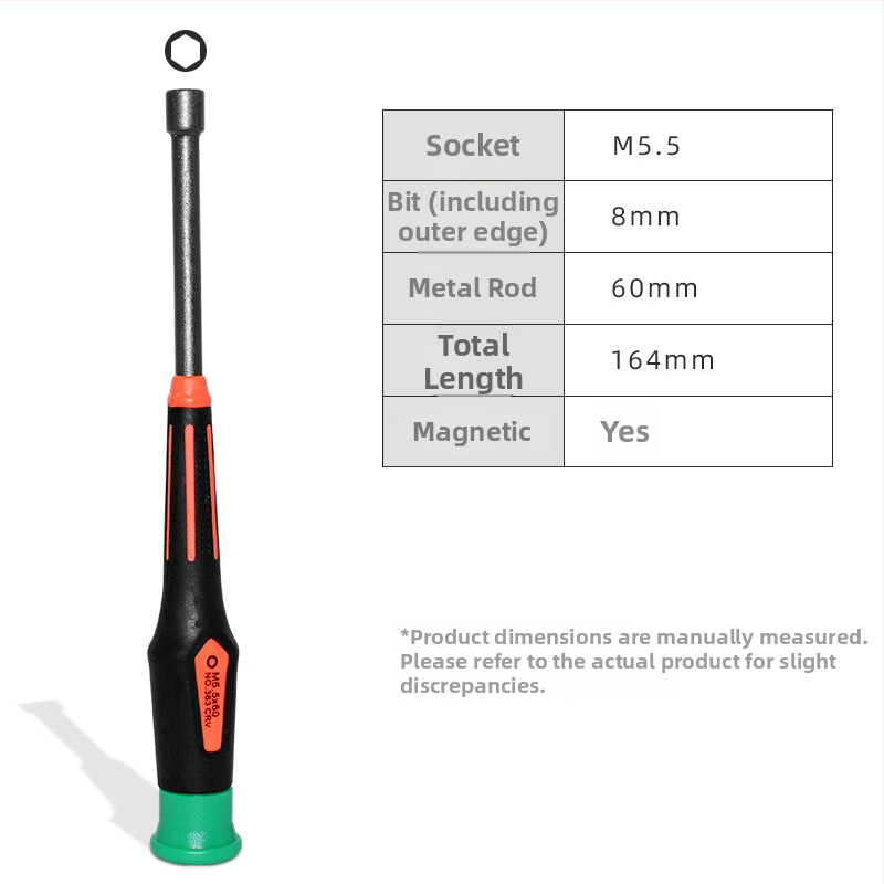 Магнитна кръстовидна отвертка за ремонт на графична карта и лаптоп — CRV хром-ванадий, тегло 0.05, съвместима