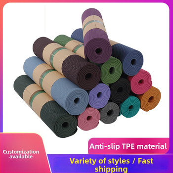 Joga podloga od TPE, debljina 3/4/6/8/10/15/20/30 mm, težina 850 g, OEM prilagođavanje