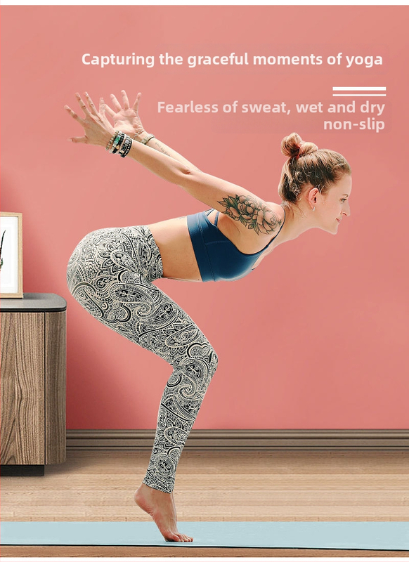 Joogamatta rätik logoga, 85% polüester, 200 g, higi imendumine, vastupidav spordirätik