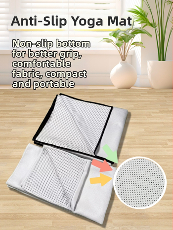 Кърпа за йога от анти тъкан — преносима, бързосъхнеща, миеща се за фитнес