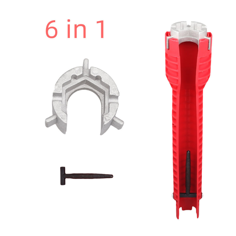 Ključ za cijevi za kupaonicu, plast + aluminijska legura, galvanizirana površina, težina 280 g