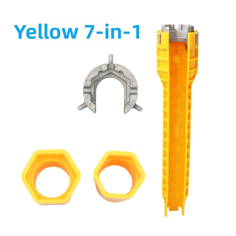 Kľúč na potrubie do kúpeľne, plast + hliníková zliatina, galvanizovaný povrch, hmotnosť 280 g