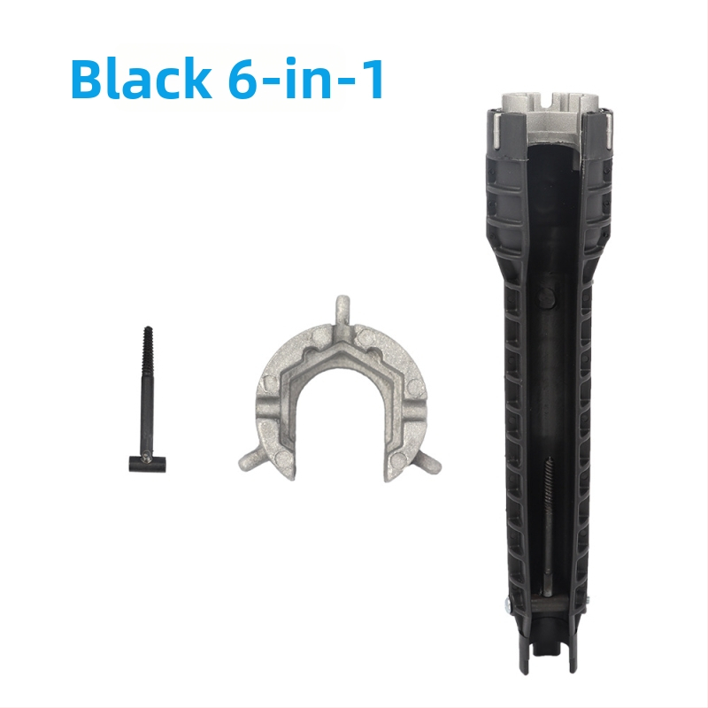 Kľúč na potrubie do kúpeľne, plast + hliníková zliatina, galvanizovaný povrch, hmotnosť 280 g