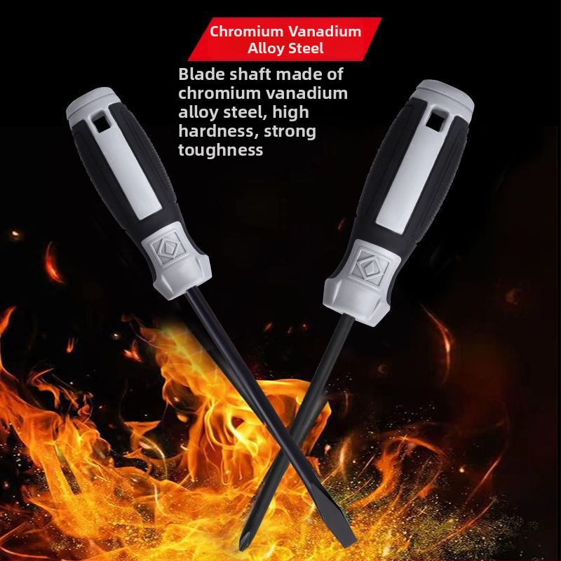 Сет отвертки с плосък и кръстовиден връх за разглобяване на PC, пластмасова дръжка