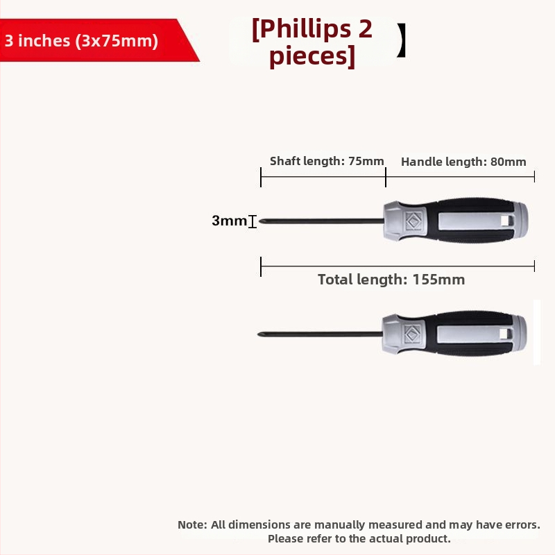 Сет отвертки с плосък и кръстовиден връх за разглобяване на PC, пластмасова дръжка