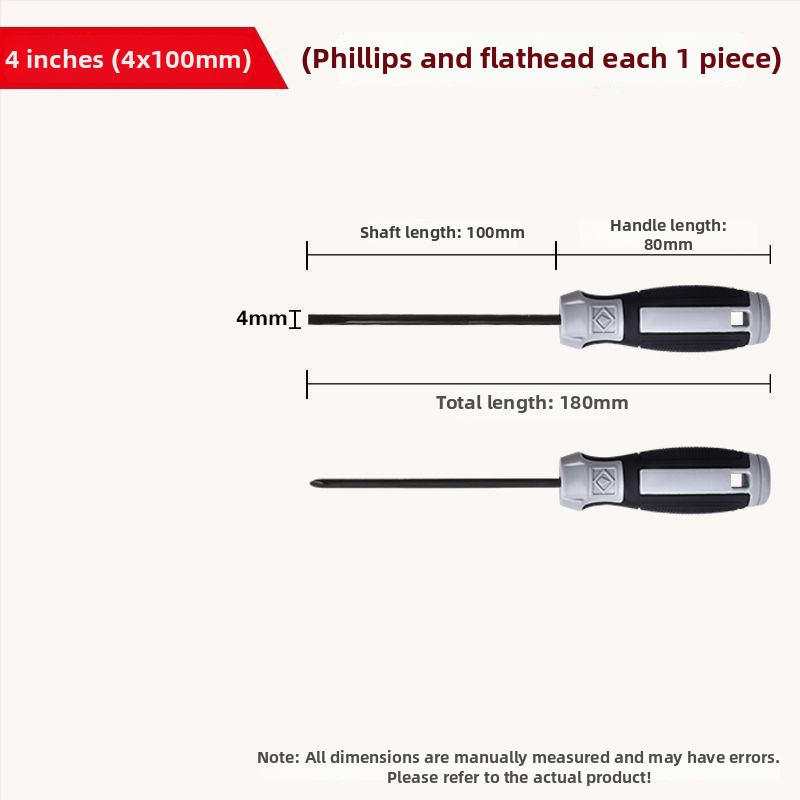 Сет отвертки с плосък и кръстовиден връх за разглобяване на PC, пластмасова дръжка