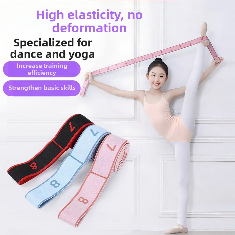 Detská segmentovaná rezistenčná páska na tanečný tréning — elastická páska na tanečné a jóga cvičenia, vyrobená z nylonu imitácie a latexu